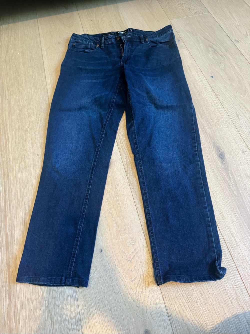 Straight Fit Men's Dark Blue Jeans